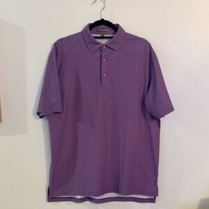 Peter Millar Purple Patterned Polo Shirt